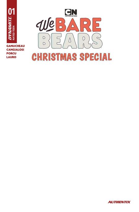 WE BARE BEARS CHRISTMAS SPECIAL #1 (ONE SHOT) (Limit 2 Per Cover) (rel:12/16)