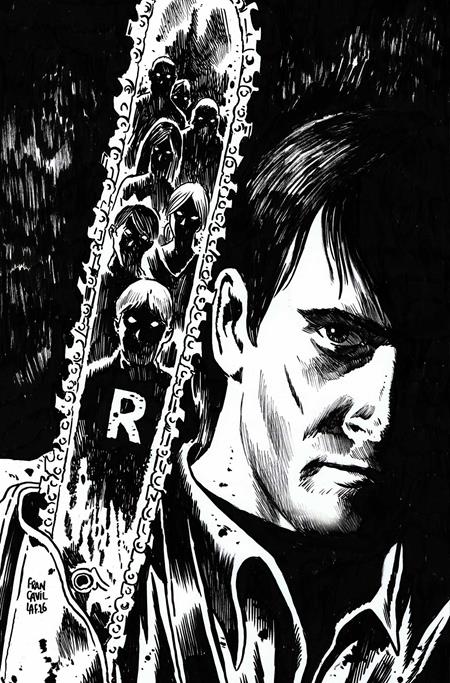 ARCHIE X ARMY OF DARKNESS #3 CVR O INC 1:7 FRANCESCO FRANCAVILLA LINE ART VIRGIN VAR (Limit 1 Per Customer) (rel:04/08)