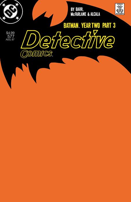 DETECTIVE COMICS #577 FACSIMILE EDITION (YEAR TWO PART 3 OF 4) (Limit 2 Per Cover)~ (rel:04/22)