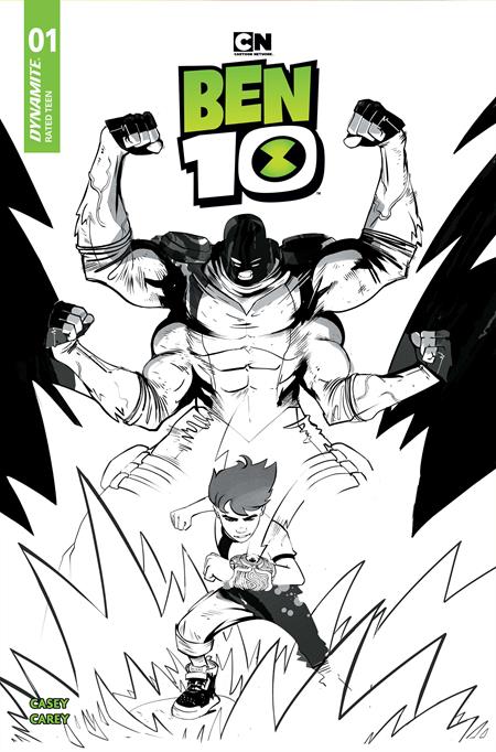 BEN 10 #1 CVR K INC 1:15 SEBASTIAN PIRIZ LINE ART VAR (Limit 1 Per Customer) (rel:05/06)