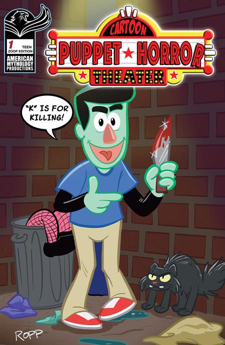 CARTOON PUPPET HORROR THEATER #1 CVR E ADRIAN ROPP ZOOP VAR (Limit 1 Per Cover) (rel:08/19)