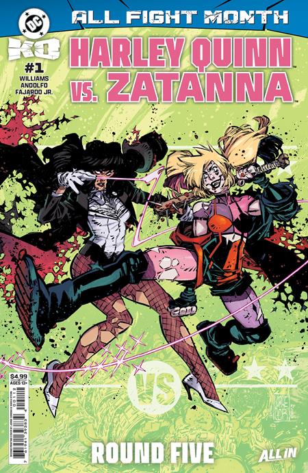 DC K.O. HARLEY QUINN VS ZATANNA #1 (ONE SHOT) Second Printing (Limit 2 Per Cover) (rel:03/04)~