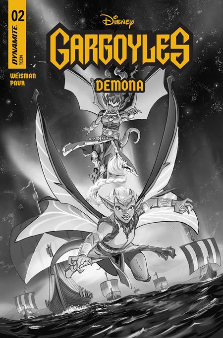 GARGOYLES DEMONA #2 CVR G INC 1:10 FRANK PAUR LINE ART VAR (rel:07/30)