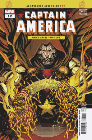 CAPTAIN AMERICA #12 CORY SMITH 2ND PRINTING VARIANT [ARM] (Limit 2 Per Cover) (rel:09/30)~
