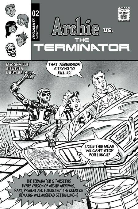 ARCHIE VS THE TERMINATOR #2 CVR G INC 1:10 BILL GALVAN PENCILS VAR (Limit 1 Per Customer) (rel:11/18)