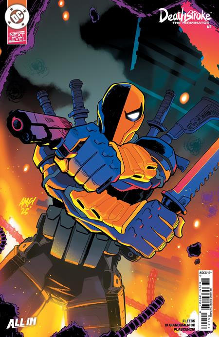 DEATHSTROKE THE TERMINATOR #1 (Limit 1 Per Customer) CVR G INC 1:25 TONY FLEECS CARD STOCK VAR (rel:03/18)