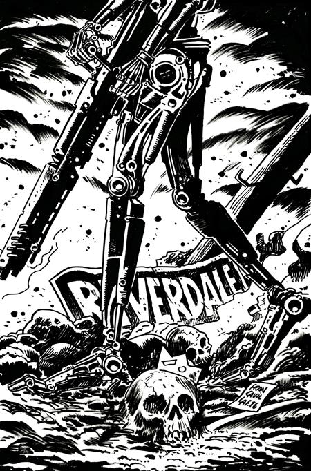 ARCHIE VS THE TERMINATOR #2 CVR L INC 1:7 FRANCESCO FRANCAVILLA LINE ART VIRGIN VAR (Limit 1 Per Customer) (rel:11/18)