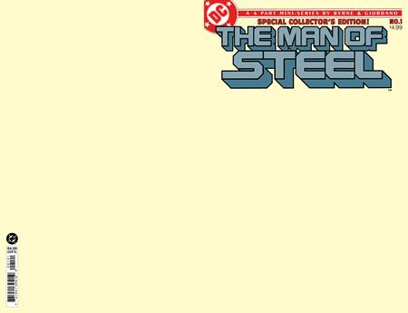MAN OF STEEL #1 FACSIMILE EDITION (Limit 2 Per Cover) (rel:04/15)~