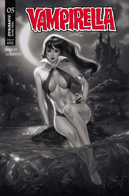 VAMPIRELLA (2026) #5 CVR N INC 1:7 ELIAS CHATZOUDIS B&W VAR (Limit 1 Per Customer) (rel:08/26)