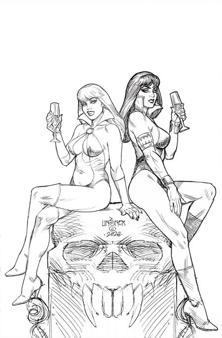 VAMPIRELLA (2026) #5 CVR P INC 1:10 JOSEPH MICHAEL LINSNER LINE ART VIRGIN VAR (Limit 1 Per Customer) (rel:08/26)