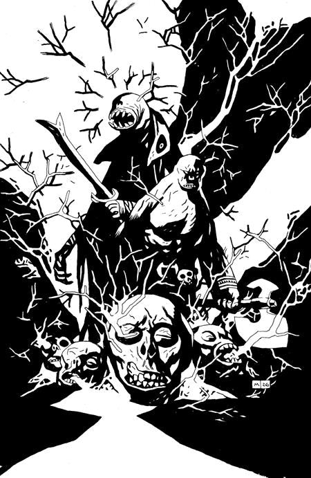 RED ROOTS #1 CVR I INC 1:50 MIKE MIGNOLA B&W VIRGIN VAR (Limit 1 Per Customer) (rel:04/29)