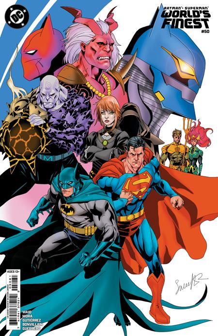 BATMAN SUPERMAN WORLDS FINEST #50 (Limit 1 Per Customer) CVR I INC 1:25 SALVADOR LARROCA CARD STOCK VAR (rel:04/01)