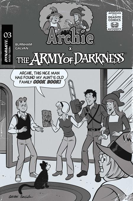 ARCHIE X ARMY OF DARKNESS #3 CVR G INC 1:10 BILL GALVAN PENCILS VAR (Limit 1 Per Customer) (rel:04/08)
