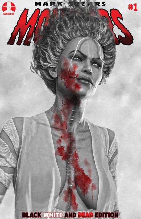 MARK SPEARS MONSTERS #1 7TH PTG BLACK WHITE & DEAD EDITION (Limit 1 Per Cover) (rel:09/16)