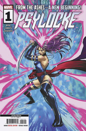PSYLOCKE #1 RICKIE YAGAWA 2ND PRINTING VARIANT (rel:01/01)