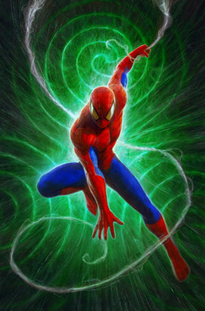 AMAZING SPIDER-MAN/VENOM: DEATH SPIRAL #1 (Limit 1 Per Customer) DAVE RAPOZA SPIDER-MAN VIRGIN VARIANT [DS][1:25] (rel:02/25)