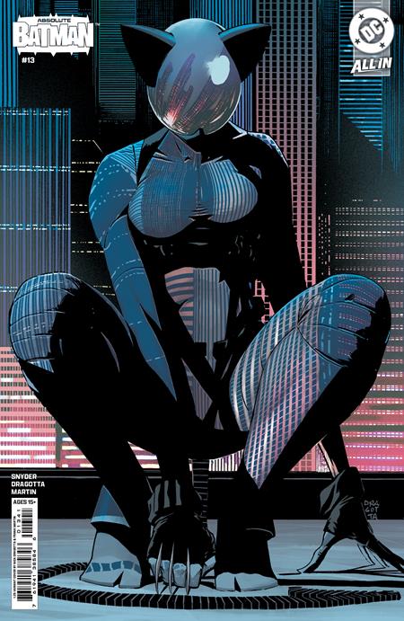 ABSOLUTE BATMAN #13 CVR H INC 1:25 NICK DRAGOTTA STEALTH MODE CARD STOCK VAR (Limit 1 Per Customer) (rel:10/08)