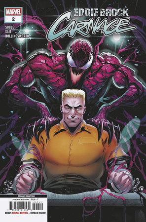 EDDIE BROCK: CARNAGE #2 IBAN COELLO 2ND PRINTING VARIANT (Limit 2 Per Cover) (rel:04/30)