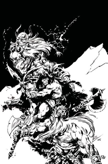 CONAN THE BARBARIAN #25 (MR) CVR I INC 1:5 ROBERTO DE LA TORRE B&W VAR (Limit 1 Per Customer) (rel:10/08)