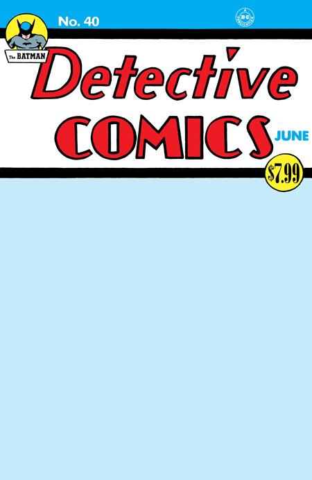 DETECTIVE COMICS #40 FACSIMILE EDITION (Limit 2 Per Cover) (rel:10/01)~