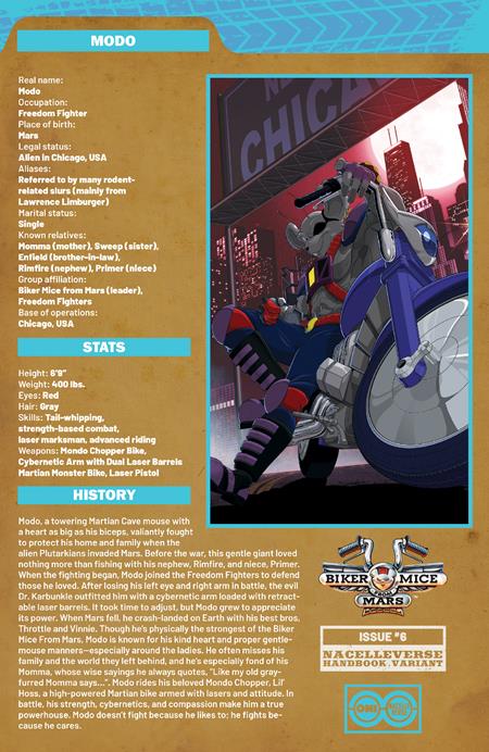 BIKER MICE FROM MARS (2025) #6 (Limit 2 Per Cover) (rel:11/26)