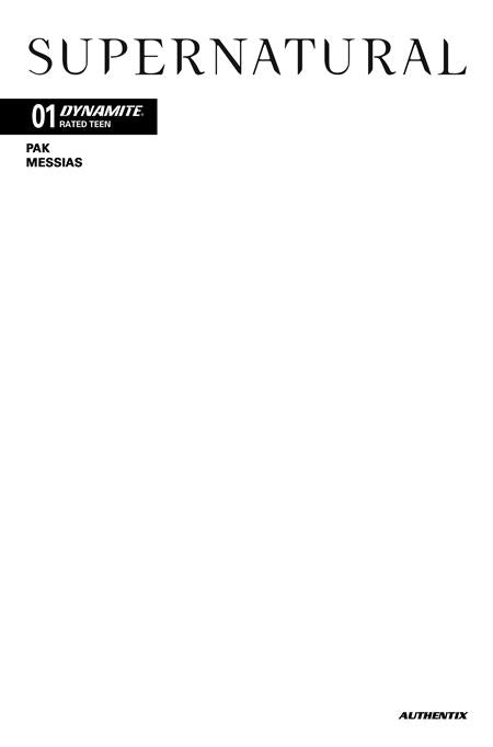 SUPERNATURAL #1 (Limit 2 Per Cover) (rel:10/29)