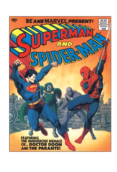 DC AND MARVEL PRESENT SUPERMAN AND SPIDER-MAN (Limit 2 Per Cover) (MARVEL TREASURY EDITION #28) #1 FACSIMILE EDITION (rel:02/04)