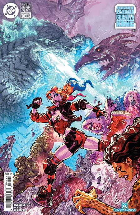 JUSTICE LEAGUE VS GODZILLA VS KONG 2 #1 (OF 7) CVR H INC 1:50 CARLOS DANDA CARD STOCK VAR (rel:06/04)