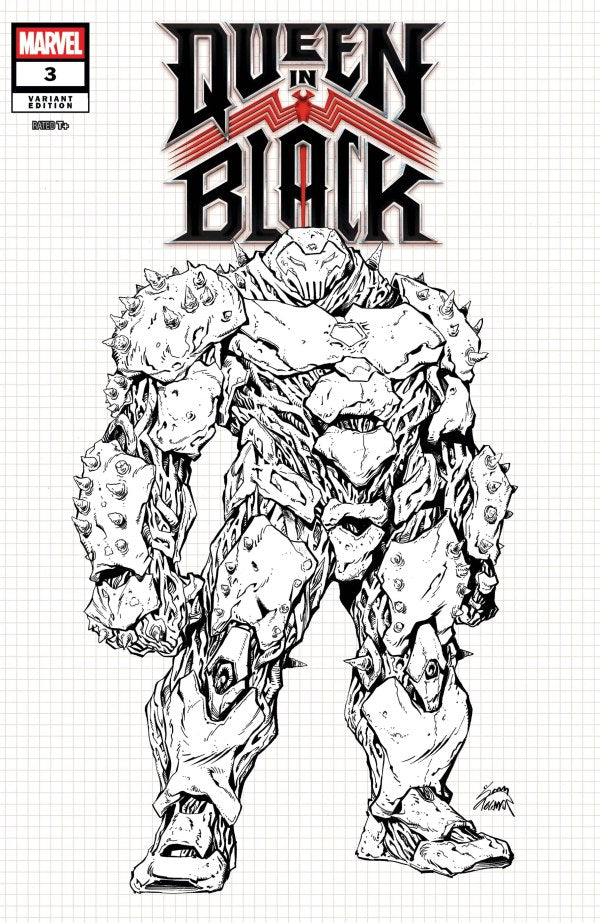 QUEEN IN BLACK #3 RYAN STEGMAN DESIGN VARIANT [QIB][1:10] (Limit 1 Per Customer) (rel:08/19)