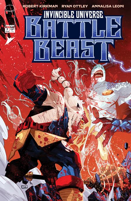 INVINCIBLE UNIVERSE BATTLE BEAST #7 CVR E INC 1:50 EDWIN GALMON VAR (Limit 1 Per Customer) (rel:03/18)