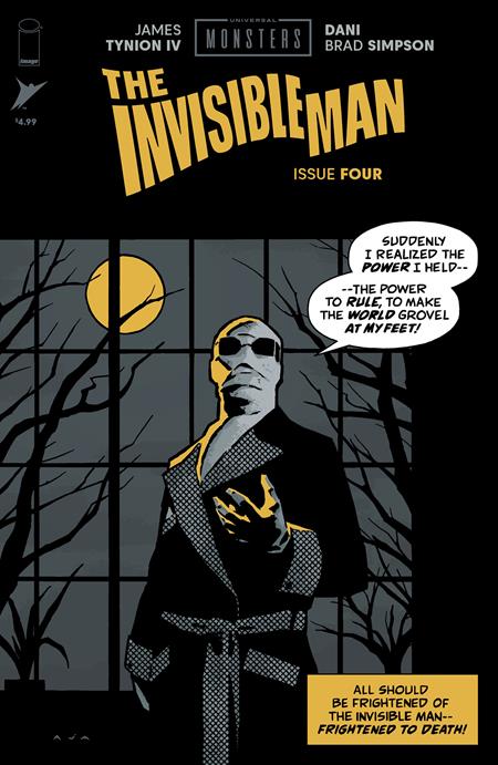 UNIVERSAL MONSTERS THE INVISIBLE MAN #4 (OF 4) CVR C INC 1:10 DAVID AJA PULP VAR (Limit 1 Per Customer) (rel:11/26)