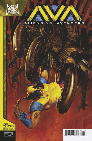 ALIENS VS. AVENGERS #4 E.M. GIST VARIANT[1:25] (rel:06/18)