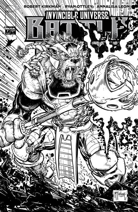 INVINCIBLE UNIVERSE BATTLE BEAST #7 CVR F INC 1:75 TODD MCFARLANE VAR (Limit 1 Per Customer) (rel:03/18)