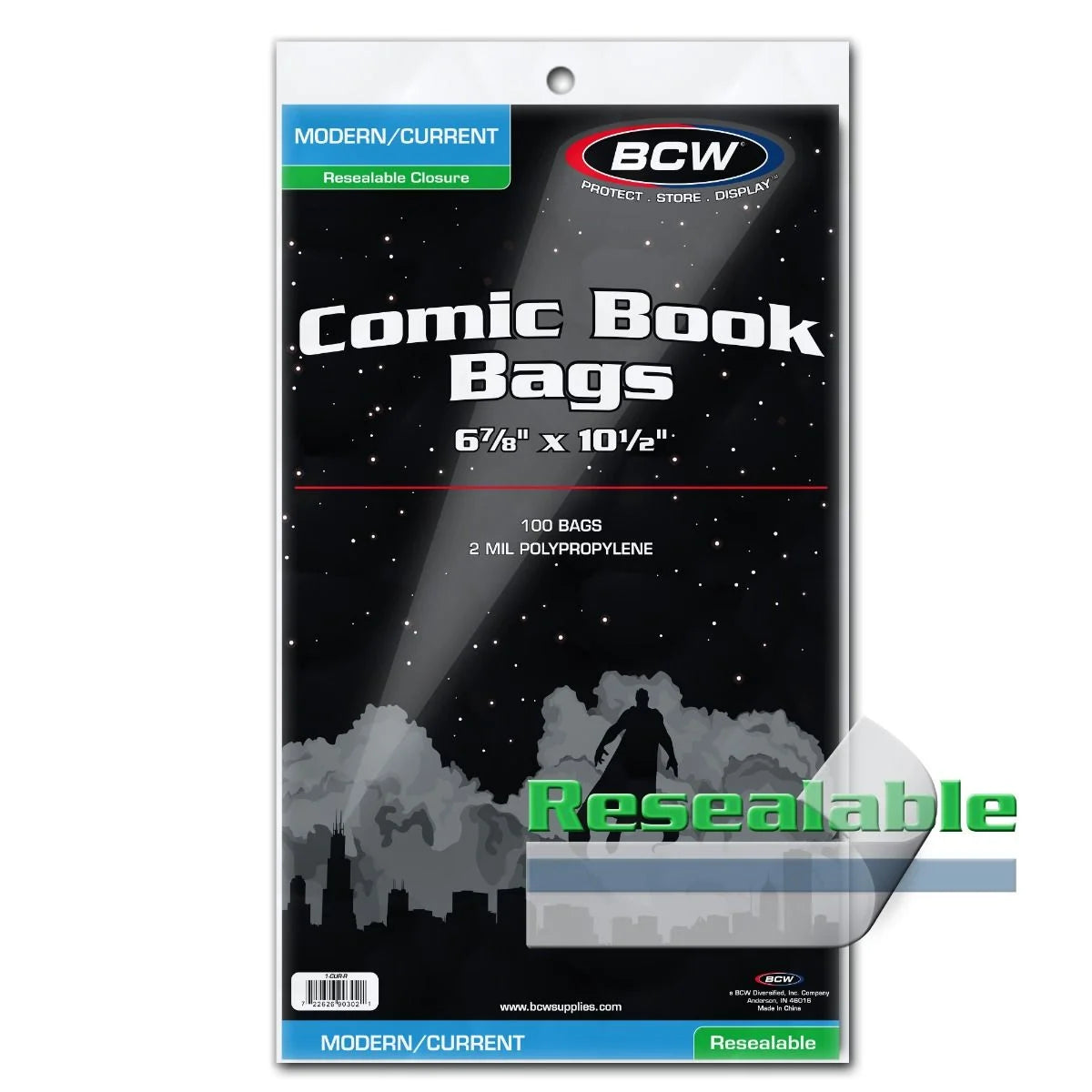 BCW Resealable Current/Modern Comic Bags