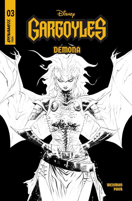 GARGOYLES DEMONA #3 CVR G INC 1:10 JAE LEE LINE ART VAR (rel:09/03)
