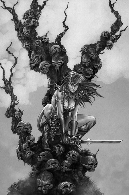 RED SONJA SHE DEVIL WITH A SWORD #5 (Limit 1 Per Customer) CVR M INC 1:7 MIKE ROOTH B&W VIRGIN VAR (rel:09/02)