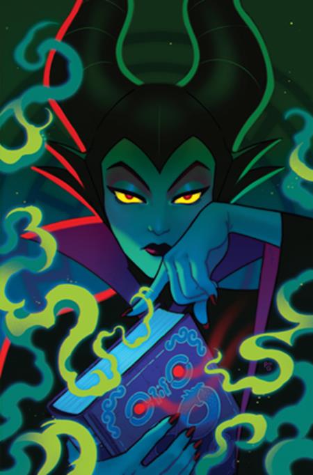 DISNEY VILLAINS MALEFICENT #1 CVR F PAULINA GANUCHEAU METAL PREMIUM VAR (Limit 1 Per Customer) (rel:11/12)