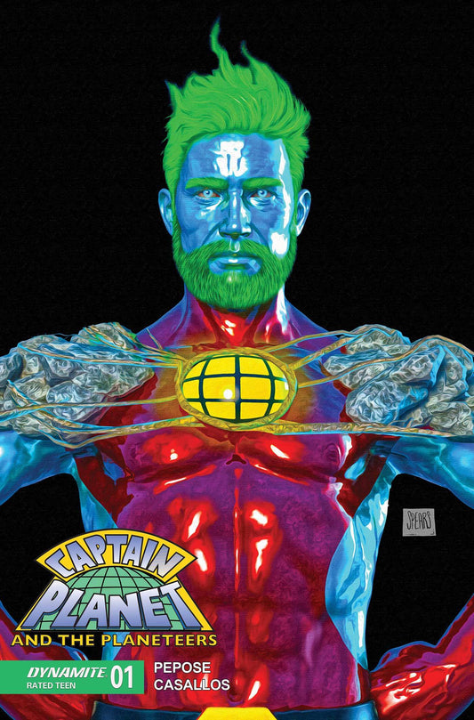 CAPTAIN PLANET #1 CVR S FOC BONUS SPEARS BLACK FOIL