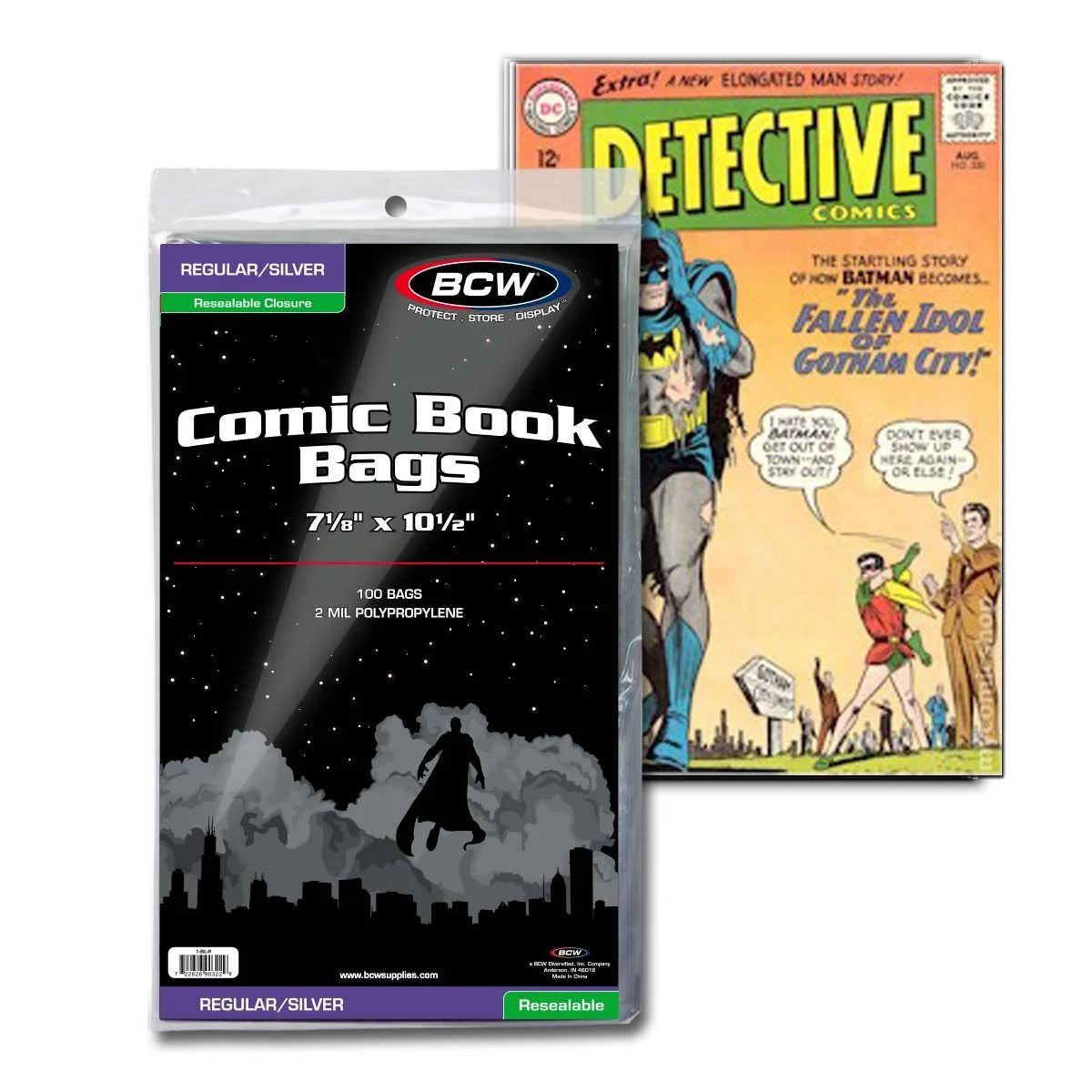 BCW Resealable Silver/Regular Comic Bags