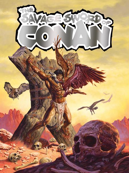 SAVAGE SWORD OF CONAN #8 CVR D SDCC EXCLUSIVE JOE JUSKO FOIL TRADE VAR (MR) (Limit 2 Per Cover) (rel:10/15)