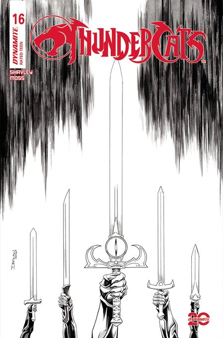 THUNDERCATS #16 CVR P INC 1:10 DECLAN SHALVEY LINE ART VAR (rel:07/16)