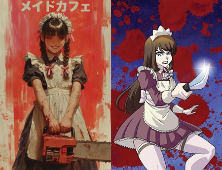 MAID CAFE #2 CVR D TODD SKULL & REMY EISU MOKHTAR HOLOFOIL FLIP VAR (Limit 2 Per Cover) (rel:04/15)