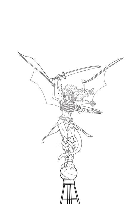 GARGOYLES DEMONA #1 CVR O INC 1:15 FRANK PAUR LINE ART VIRGIN VAR (rel:07/16)~