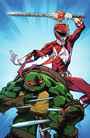 Mighty Morphin Power Rangers/Teenage Mutant Ninja Turtles III #2 N 1:5 FOC INCV (Full Art, Foil Stamp, Randolph)[1:5] (rel:09/24)