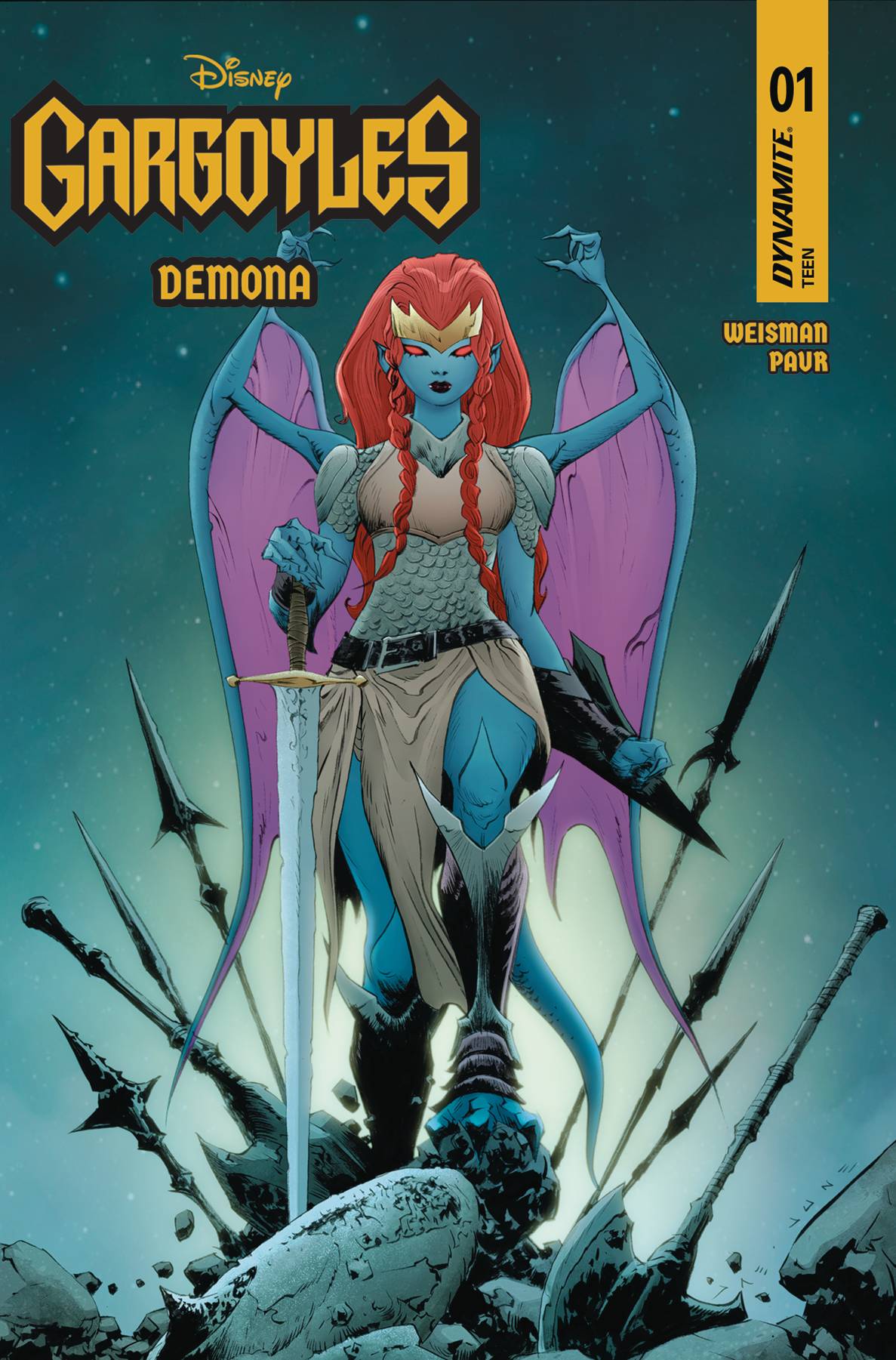 GARGOYLES DEMONA #1 CVR L INC 1:10 JAE LEE FOIL VAR (Limit 2 Per Cover) (rel:07/16)