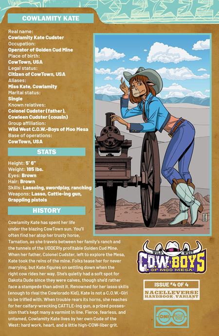 WILD WEST COW-BOYS OF MOO MESA #4 (OF 4) (Limit 2 Per Cover) (rel:12/31)~