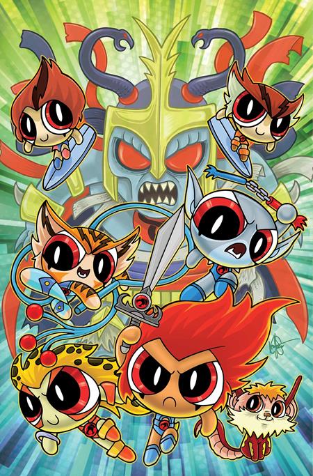 THUNDERCATS POWERPUFF GIRLS #3 CVR L INC 1:5 KEN HAESER VIRGIN FOC BONUS VAR (rel:09/03)