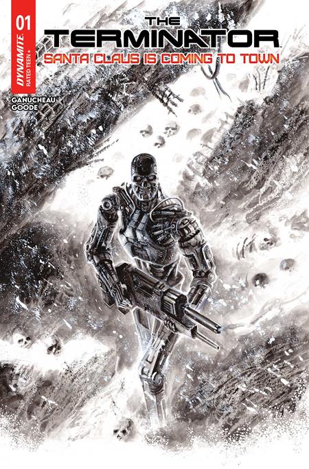 TERMINATOR SANTA CLAUS IS COMING TO TOWN #1 (ONE SHOT) (Limit 1 Per Customer) CVR J INC 1:5 FRANCESCO BIAGINI LINE ART FOC BONUS VAR (rel:12/03)