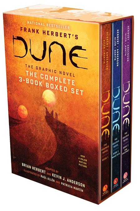 DUNE THE GRAPHIC NOVEL THE COMPLETE 3 BOOK BOXED SET HC DUNE MUAD'DIB AND THE PROPHET (Limit 2 Per Cover) (rel:11/19)