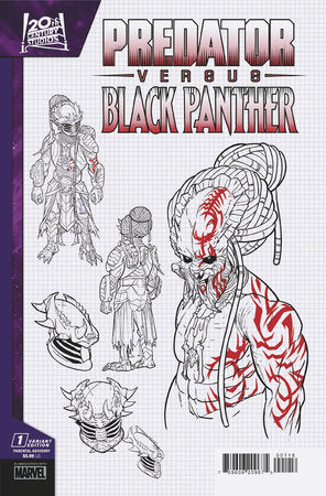 PREDATOR VS. BLACK PANTHER #1 CHRIS ALLEN DESIGN VARIANT[1:10](rel:8/21)